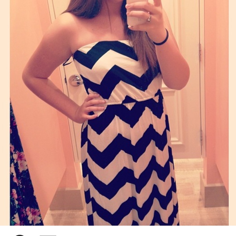 Forever 21 striped maxi dress